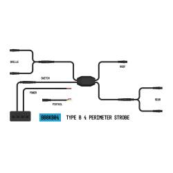 ARC Lighting - ARC Lighting BB8KB04 StrobeLink Emergency Vehicle 4-Light Wiring Harness - Image 1