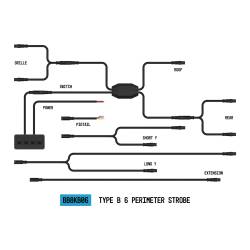 ARC Lighting - ARC Lighting BB8KB06 StrobeLink Emergency Vehicle 6-Light Wiring Harness - Image 1