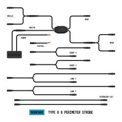 ARC Lighting - ARC Lighting BB8KB08 StrobeLink Emergency Vehicle 8-Light Wiring Harness - Image 1
