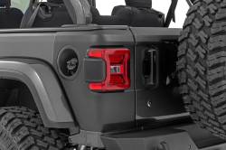 Rough Country Suspension Systems - Rough Country Trail Cladding Rear Corner Guards Black for Wrangler JL TC13026 - Image 1