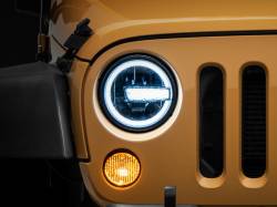 Raxiom - Raxiom J155018 Black 7" LED Clear Lens Headlights for 97-18 Jeep Wrangler TJ/JK - Image 2