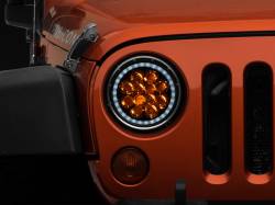 Raxiom - Raxiom J108047 Axial Series Spider LED Headlights w/Amber DRL & Angel Eye Halo - Image 2