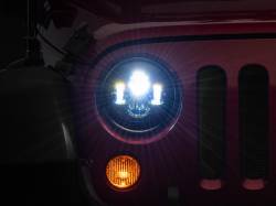 Raxiom - Raxiom J108042 Axial Black LED Daymaker Headlights for 97-18 Jeep Wrangler TJ/JK - Image 1