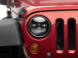 Raxiom - Raxiom J108042 Axial Black LED Daymaker Headlights for 97-18 Jeep Wrangler TJ/JK - Image 2