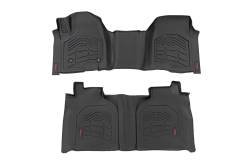 Rough Country Suspension Systems - Rough Country SM21613 Fr/Rr Floor Liners Black for 19-26 Silverado/Sierra Crew - Image 1