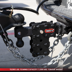 GEN-Y Hitch - GEN-Y Hitch GH-2613X 2" Solid Shank 4.5" Drop 1K Tw 10K Hitch Dual Ball Mount - Image 4