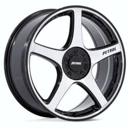 Petrol - Petrol Wheels PE003 P2E 19x8 5x4.25/4.5 40mm Black/Machined PE003DB19800140 - Image 1