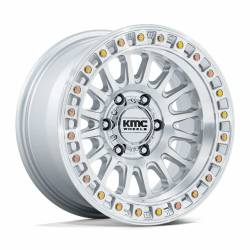 KMC - KMC Wheels KM552 IMS 17x8.5 5x5.0 -10mm Gloss Silver/Machined KM552SD17855010N - Image 1