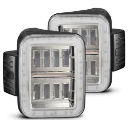 AlphaRex - AlphaRex 602060 Clear Prismatic LED Taillights for Jeep Gladiator JT - Image 1