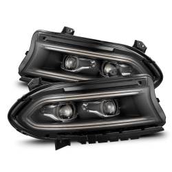 AlphaRex - AlphaRex 880599 Black LED Projector Headlights for 16-23 Dodge Charger - Image 1
