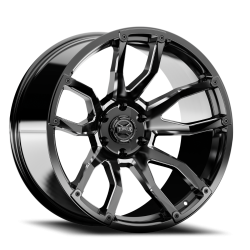 Rough Country Suspension Systems - Rough Country TW403C-2090983300 Impact Wheel 20x9 8x180 0mm Gloss Black/Milled - Image 3