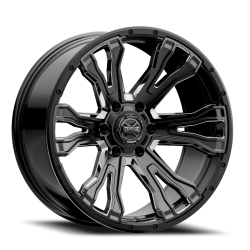 Rough Country Suspension Systems - Rough Country Prime Wheel 20x9 6x5.5 -12mm Black/Milled TW407C-20908413-12 - Image 2