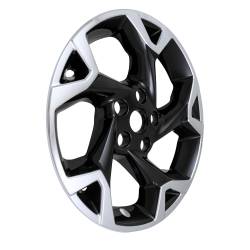 Coast To Coast - Coast To Coast IMP509XBLK 17" 5 Y-Spoke Chrome & Black 4PC Hub Caps - Image 2