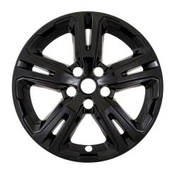 Coast To Coast - Coast To Coast IMP514BLK Wheel Skin 17" 5 Double Spoke Gloss Blk Snap-On ABS 4pc - Image 1
