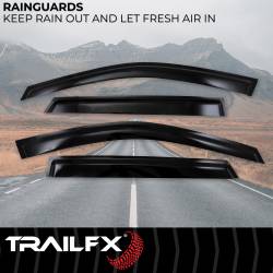 TrailFX - TrailFX 4116H Acrylic Tape-On Window Visors - Image 2