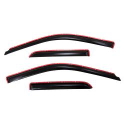TrailFX - TrailFX 4101IC 4PC Smoke Low Profile In-Channel Window Vents for RAM 1500 Quad - Image 1