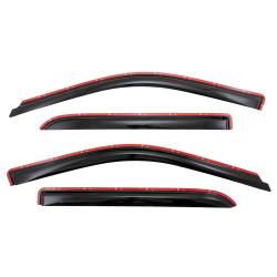 TrailFX - TrailFX 4109IC Low Profile Inchannel Window Vents Acrylic Smoke 4Pc - Image 1