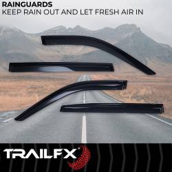 TrailFX - TrailFx 4739H Low Profile for Front/Rear Tape-On Smoke Acrylic 4PC - Image 2