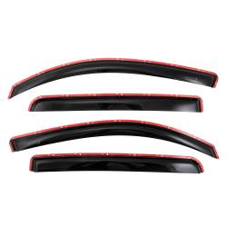 TrailFX - TrailFX 4768IC TrailFX 4381IC 4PC Low Profile Smoked Window Vent Visors In-Chann - Image 1
