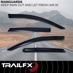 TrailFX - TrailFx 4930H Low Profile for Front/Rear Tape-On Smoke Acrylic 4PC - Image 2