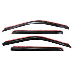 TrailFX - TrailFX 4975IC TrailFX 4381IC 4Pc Low Profile Smoked Window Vent Visors - Image 1