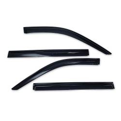 TrailFX - TrailFx 4716H Low Profile for Front/Rear Tape-On Smoke Acrylic 4PC - Image 1
