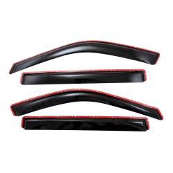 TrailFX - TrailFx 4888IC 4PC Window Vents Low Profile In-Channel Smoke Acrylic - Image 1