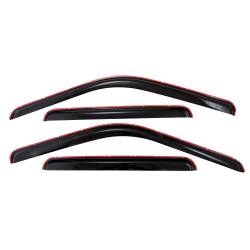 TrailFX - TrailFx 4953IC 4PC Window Vents Low Profile In-Channel Smoke Acrylic - Image 1