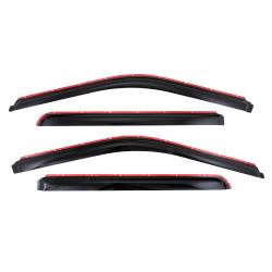 TrailFX - TrailFX 4381IC 4PC Low Profile Smoked Window Vent Visors In-Channel - Image 1