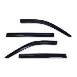 TrailFX - TrailFx 4706H Low Profile for Front/Rear Tape-On Smoke Acrylic 4PC - Image 1