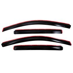 TrailFX - TrailFx 4977IC 4PC Window Vents Low Profile In-Channel Smoke Acrylic - Image 1
