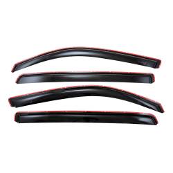 TrailFX - TrailFx 4818IC 4PC Window Vents Low Profile In-Channel Smoke Acrylic - Image 1