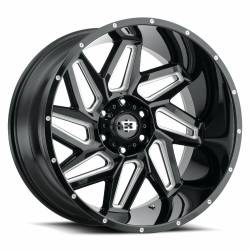 Vision Wheel - Vision Wheel 361-7981GBMS12 361 Spyder 17x9 8x6.5 12mm Gloss Black/Milled - Image 1