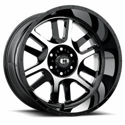 Vision Wheel - Vision Wheel 419 Split 22x12 8x180 -51mm Gloss Black/Machined 419-22287GBMF-51 - Image 1