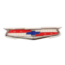 Trim Parts - Trim Parts 1394 1956-58 Full-Size Chevrolet Trunk Emblem Assembly 6-Cylinder EA - Image 1