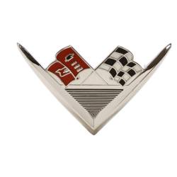 Trim Parts - Trim Parts 2140 1961 Full-Size Chevrolet Trunk Emblem 348 V-8 EACH - Image 1