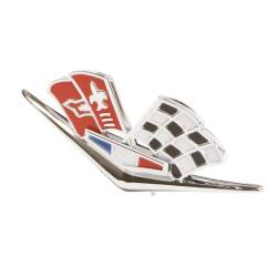 Trim Parts - Trim Parts 2162 1962-63 Full-Size Chevrolet Front Fender X-Flag w/o Studs PAIR - Image 2