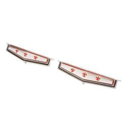 Trim Parts - Trim Parts 2475 1965-66 Caprice Rear Roof Panel Emblem PAIR - Image 2