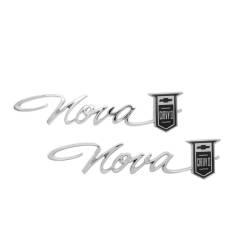 Trim Parts - Trim Parts 3030 1965 Chevy II & Nova Rear Quarter Emblem "Nova Chevy II" PAIR - Image 1