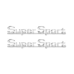 Trim Parts - Trim Parts 4315 1966 Chevelle Rear Quarter Emblem "Super Sport" PAIR - Image 1