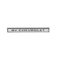 Trim Parts - Trim Parts 4599 1969 Chevelle Front Header Panel Emblem "By Chevrolet" EACH - Image 1