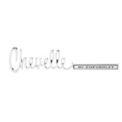 Trim Parts - Trim Parts 4750 71-72 Chevelle Trunk Lid Emblem "Chevelle By Chevrolet" EACH - Image 1
