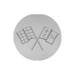 Trim Parts - Trim Parts 5000 1963 Early Corvette Gas Lid Emblem EACH - Image 3