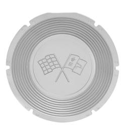 Trim Parts - Trim Parts 5004 1964 Corvette Gas Lid Emblem White Upper Left Corner EACH - Image 3