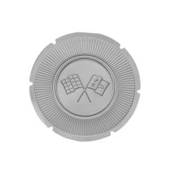 Trim Parts - Trim Parts 5008 1966 Corvette Gas Lid Emblem Black Upper Left Corner of Flag EA - Image 3
