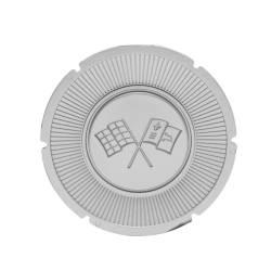 Trim Parts - Trim Parts 5008A 1966 Gas Lid Emblem White Upper Left Corner EACH - Image 3