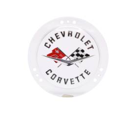 Trim Parts - Trim Parts 5090S 1958-60 Corvette Front & 1958-62 Rear Emblem Service Silver EA - Image 1