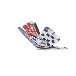 Trim Parts - Trim Parts 5218 1963 Late Corvette 1966 Front Fender X-Flag Emblem PAIR - Image 2