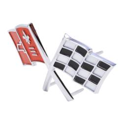 Trim Parts - Trim Parts 5232 1965 Corvette Front X-Flag Emblem EACH - Image 2