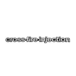 Trim Parts - Trim Parts 5249 1982 Front Fender Emblem "Cross-Fire Injection" EACH - Image 1